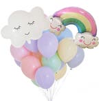 Letterbanner Babyshower multi coloured, Hobby en Vrije tijd, Feestartikelen, Verzenden, Nieuw, Versiering, Geboorte of Huwelijk