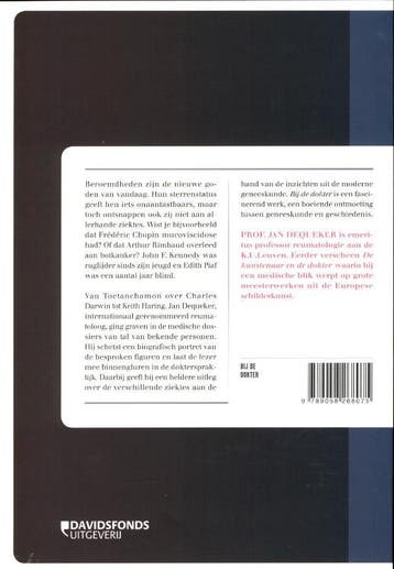 Bij de dokter 9789058268075 Jan Dequeker, Boeken, Verzenden, Zo goed als nieuw, Jan Dequeker
