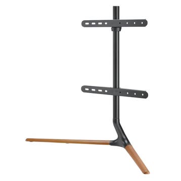 TV standaard Ystad 76,5x97x35 cm zwart en houtkleurig tot 65, Verzenden, Nieuw