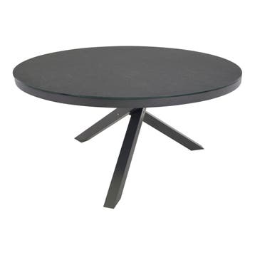 Ronde Tuintafel  Mojito Negro  Ø 150 cm   Keramiek  Lesli Li, Tuin en Terras, Tuintafels, Verzenden, Nieuw