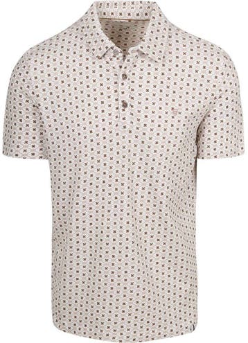 R2 Amsterdam Polo Print Beige maat 3XL Heren, Verzenden, Beige, Nieuw, Overige maten