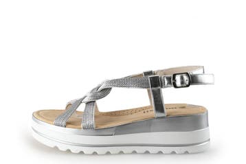Papermoon Sandalen in maat 38 Zilver, Overige kleuren, Verzenden, Sandalen of Muiltjes, Zo goed als nieuw