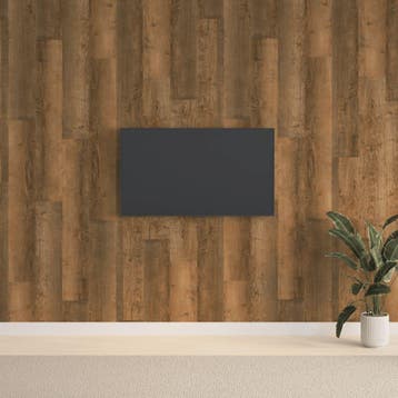 vidaXL Wandpanelen houtlook 2,06 m² PVC bruin, Doe-het-zelf en Verbouw, Verzenden, Nieuw