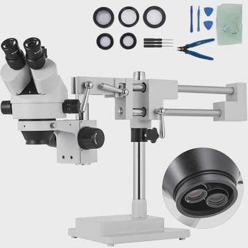 Trinocular Stereo Microscoop 3.5X-90X met Camera Aansluiting, Verzenden, Nieuw