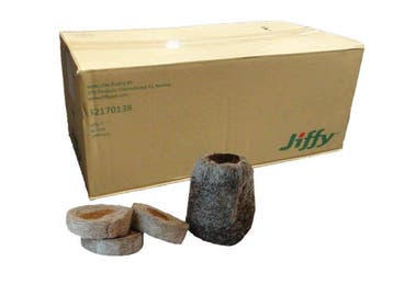 Jiffy plug geperst 41 mm 1000 st. p/doos, Ophalen of Verzenden
