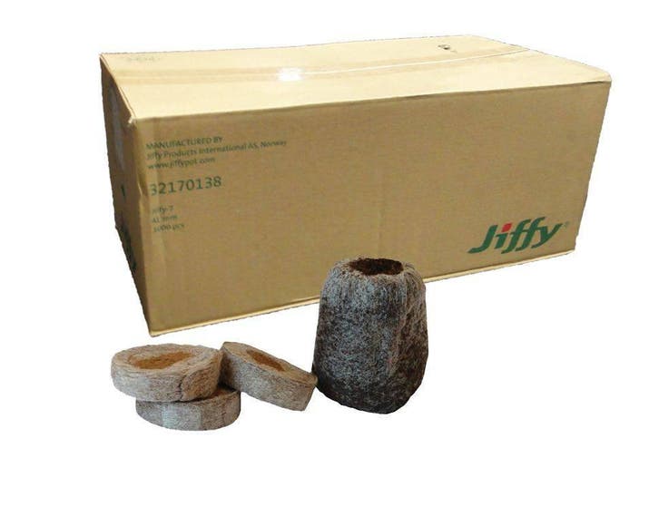 Jiffy plug geperst 41 mm 1000 st. p/doos, Tuin en Terras, Aarde en Mest, Ophalen of Verzenden