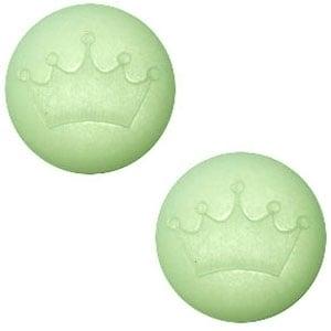 1 x Cabochon Polaris kroon 20 mm – matt Chrysolite green.., Hobby en Vrije tijd, Kralen en Sieraden maken, Overige typen, Nieuw