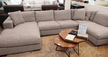 U-Bankstel Sloterdijk - loungebanken - Beige, Nieuw, 150 cm of meer, Stof, 300 cm of meer