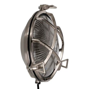 Bailey Scheepslamp Bulkhead Ahoi E27 Alu Nikkel Rond IP64, Ophalen of Verzenden, Nieuw