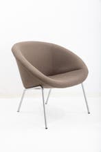 Walter Knoll 369 design fauteuil taupekleurig, Vergader- of Presentatieruimte, Ophalen of Verzenden, Gebruikt, Stoel