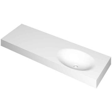 INK Smooth Wastafel Polystone Rechts Zonder Kraangat -, Ophalen of Verzenden, Nieuw