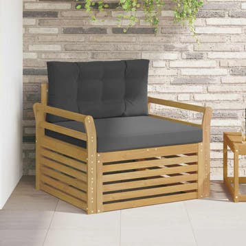 vidaXL Tuinbank Polyester Wit, Verzenden, Nieuw