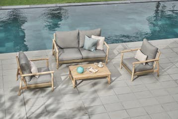 Stoel-Bank Loungeset  Hanna  Acaciahout  The Outsider, Verzenden, Nieuw