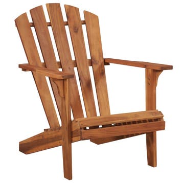 vidaXL Tuinstoel Adirondack massief acaciahout, Tuin en Terras, Tuinstoelen, Verzenden, Nieuw, Hout