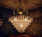 Lamp - Messing, Kristal - Kroonluchter