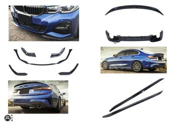 Paket Diffuser Achterspoiler voorspoiler geschikt voor BMW 3