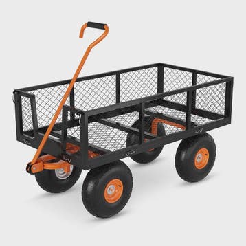 Robuuste Stalen Tuinwagen - 400kg Laadvermogen, Afneembare Z, Verzenden, Nieuw
