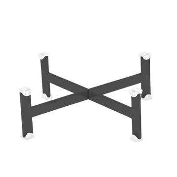 GGM Gastro | Buffetstandaard - zwart gecoat RVS - 210x210mm, Huis en Inrichting, Verzenden, Nieuw