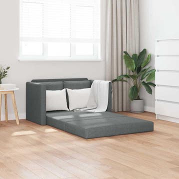 vidaXL Slaapbank vloermodel 2-in-1 112x174x55 cm stof, Verzenden, Nieuw, Stof, Minder dan 150 cm