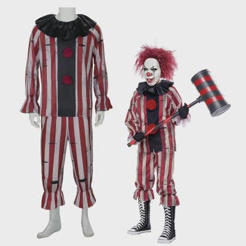 Griezelig Clown Kostuum - Horror Halloween Cosplay voor Here, Verzenden, Nieuw