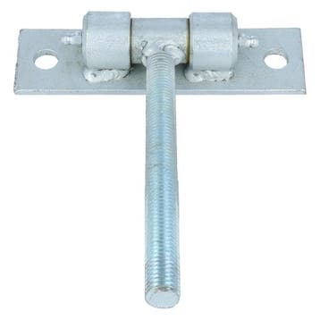 Verstelbaar poortscharnier paumelle M12x110 verzinkt, Verzenden, Nieuw