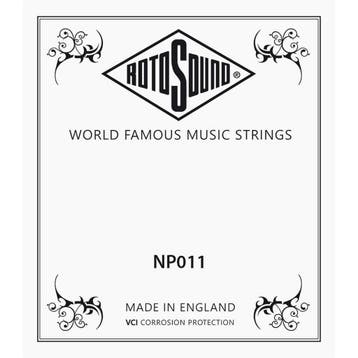 Rotosound NP011 .011 snaar for elektrisch/acoustic guitar,, Ophalen of Verzenden, Nieuw