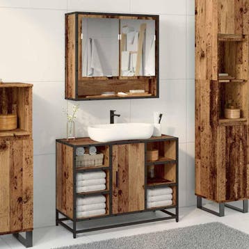 vidaXL Wandplank Oudhout 65 x 20 x 60 cm, Huis en Inrichting, Tafels | Kaptafels, Verzenden, Nieuw