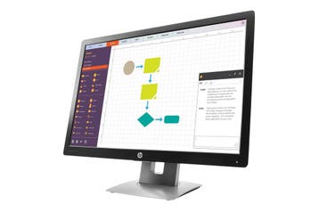 HP EliteDisplay E242 Zwart, Computers en Software, Monitoren, Ophalen of Verzenden, Zo goed als nieuw, HP