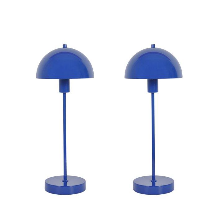 Herstal - Tafellamp (2) - Vienda - Royal Blue - Staal - 2, Antiek en Kunst, Kunst | Designobjecten
