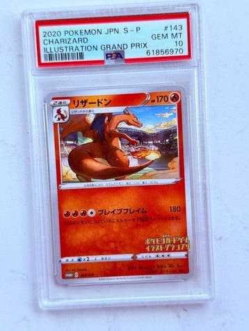 Pokémon - 1 Graded card - Charizard #143 Promo card - PSA 10, Nieuw