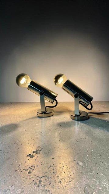 VEB Narva Leuchtenbau Lengefeld - Lamp (2) - gechromateerd, Antiek en Kunst, Antiek | Lampen
