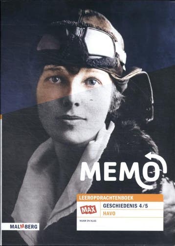 Memo Geschiedenis 45 havo leeropdrachtenboek 9789402082159, Zo goed als nieuw
