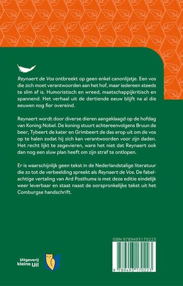 Reynaert de Vos 9789493170223, Verzenden, Zo goed als nieuw