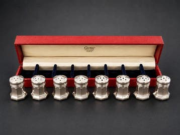 Cartier - Zout- en pepervaatjes - .925 zilver - Vier sets