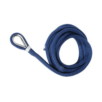 Osculati Landvast Dubbel Gevlochten Polyester Blauw met RVS, Ophalen of Verzenden, Nieuw