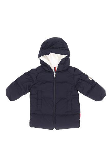 Moncler Jas Jongens in maat 74 Blauw, Verzenden, Zo goed als nieuw, Moncler, Jongen of Meisje