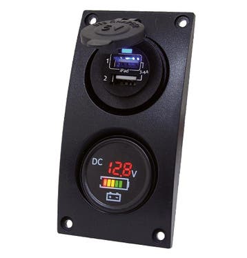 Talamex Curved Add-on - Dubbel USB & Volt & Accu Indicator, Ophalen of Verzenden, Nieuw