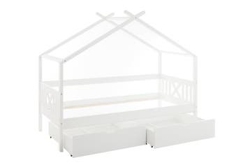 Kinderbed Huismodel Grenenhout | Tweedekansje | OP=OP, 85 tot 100 cm, Ophalen of Verzenden, Zo goed als nieuw, Lattenbodem