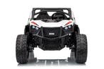 Kinderauto, 24V Beach buggy Wit, High speed 15km/h, 2 pers, Ophalen of Verzenden, Nieuw