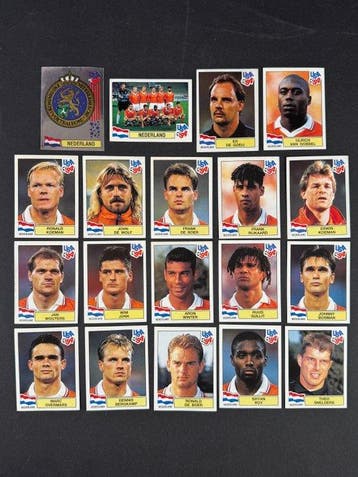 1994 Panini USA 94 World Cup, Nederland: complete team, Nieuw