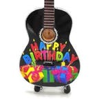 Miniatuur klassieke gitaar Happy Birthday, Ophalen of Verzenden, Nieuw, Pop, Beeldje of Miniatuur