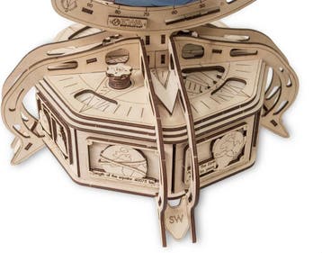 Eco Wood Art Globe Wereldbol Houten Modelbouw Blauw DIY K..., Verzenden, Nieuw