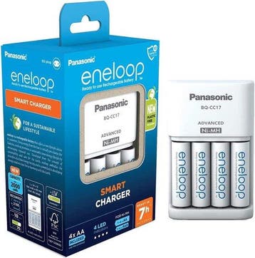 Panasonic Eneloop Oplader + 4x AA 2000 mAh batterijen - BQ-C, Verzenden, Nieuw, Panasonic