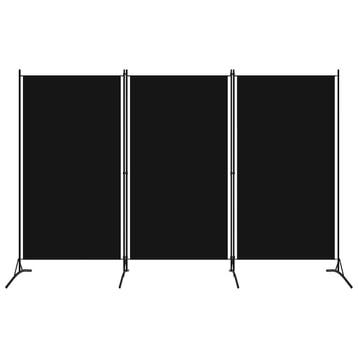 vidaXL Kamerscherm met 3 panelen 260x180 cm zwart, Huis en Inrichting, Verzenden, Nieuw