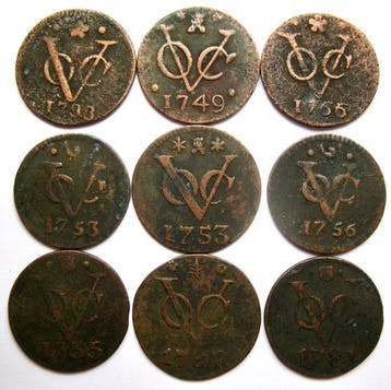 Nederlands-Indië. Koloniaal. VOC Duiten | 1733-1787 (9