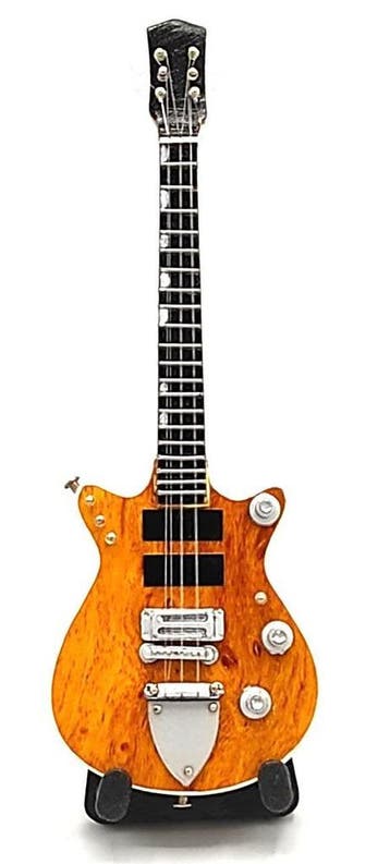 Baby miniatuur replica Gretsch gitaar 15 cm - M. Young AC/DC, Verzenden, Nieuw, Poster, Artwork of Schilderij