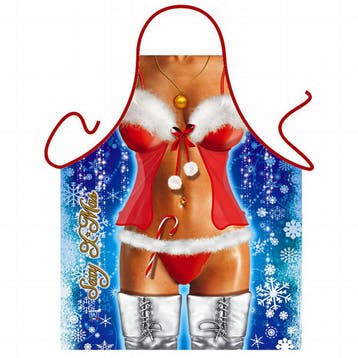 Keukenschort sexy Kerstvrouw - Kerst schorten, Ophalen of Verzenden, Nieuw