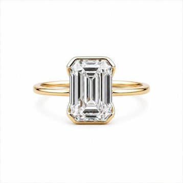 Ring - 14 karaat Geel goud - 3.54ct. tw. Diamant (Lab-grown), Nieuw