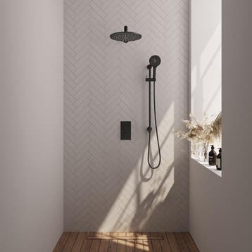 Brauer Black Carving Thermostatische Regendoucheset Inbouw -, Ophalen of Verzenden, Nieuw