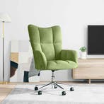 vidaXL Relaxstoel fluweel lichtgroen, Verzenden, Nieuw